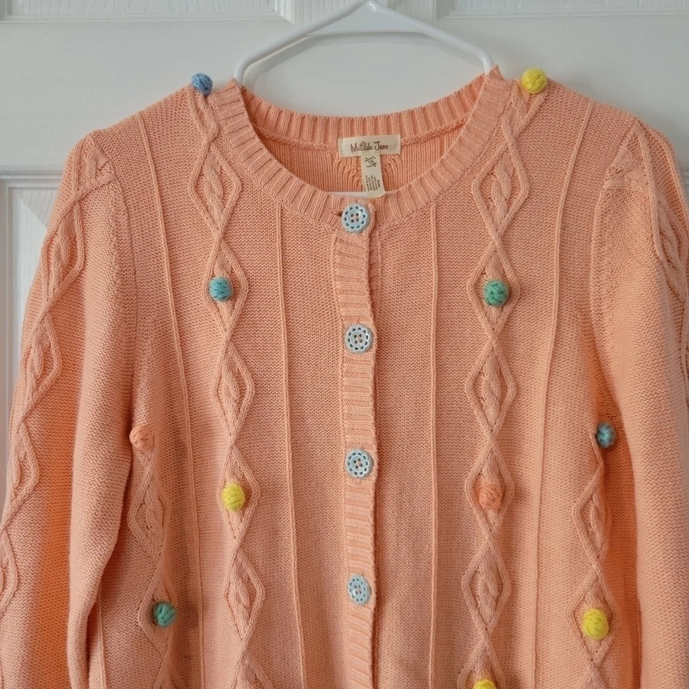 Matilda Jane Pom Pom Pink Cardigan